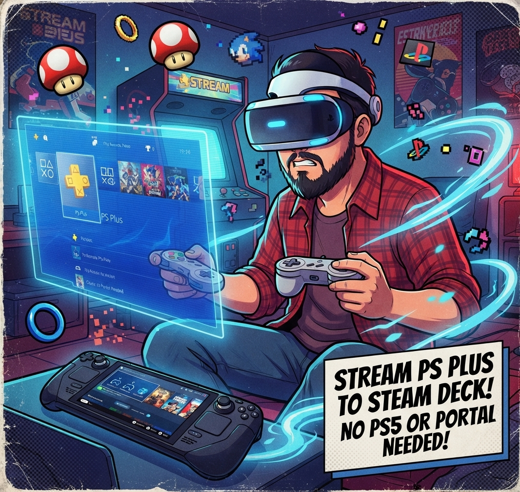 BOMBA! O PORTAL DOS SONHOS: PS PLUS NO SEU STEAM DECK SEM PRECISAR DE PS5! 🎮💥